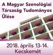 A Magyar Szenológiai Társaság Tudományos Ülése A Magyar Szenológiai Társaság Tudományos Ülése